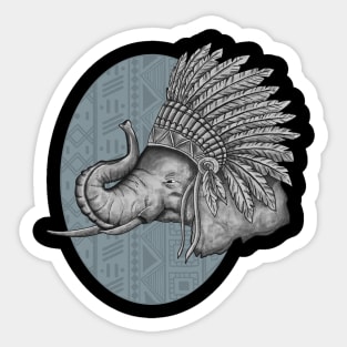 Elephant Indian Sticker